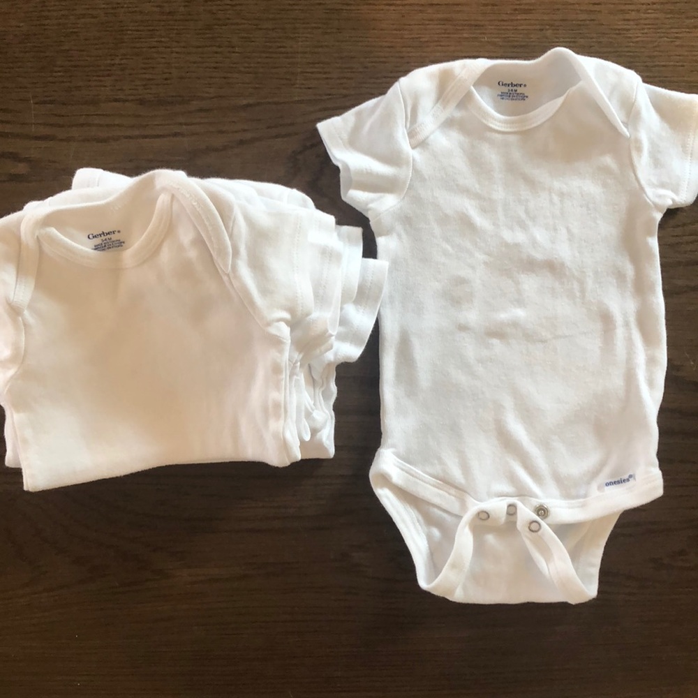 8 Gerbers Baby onesies